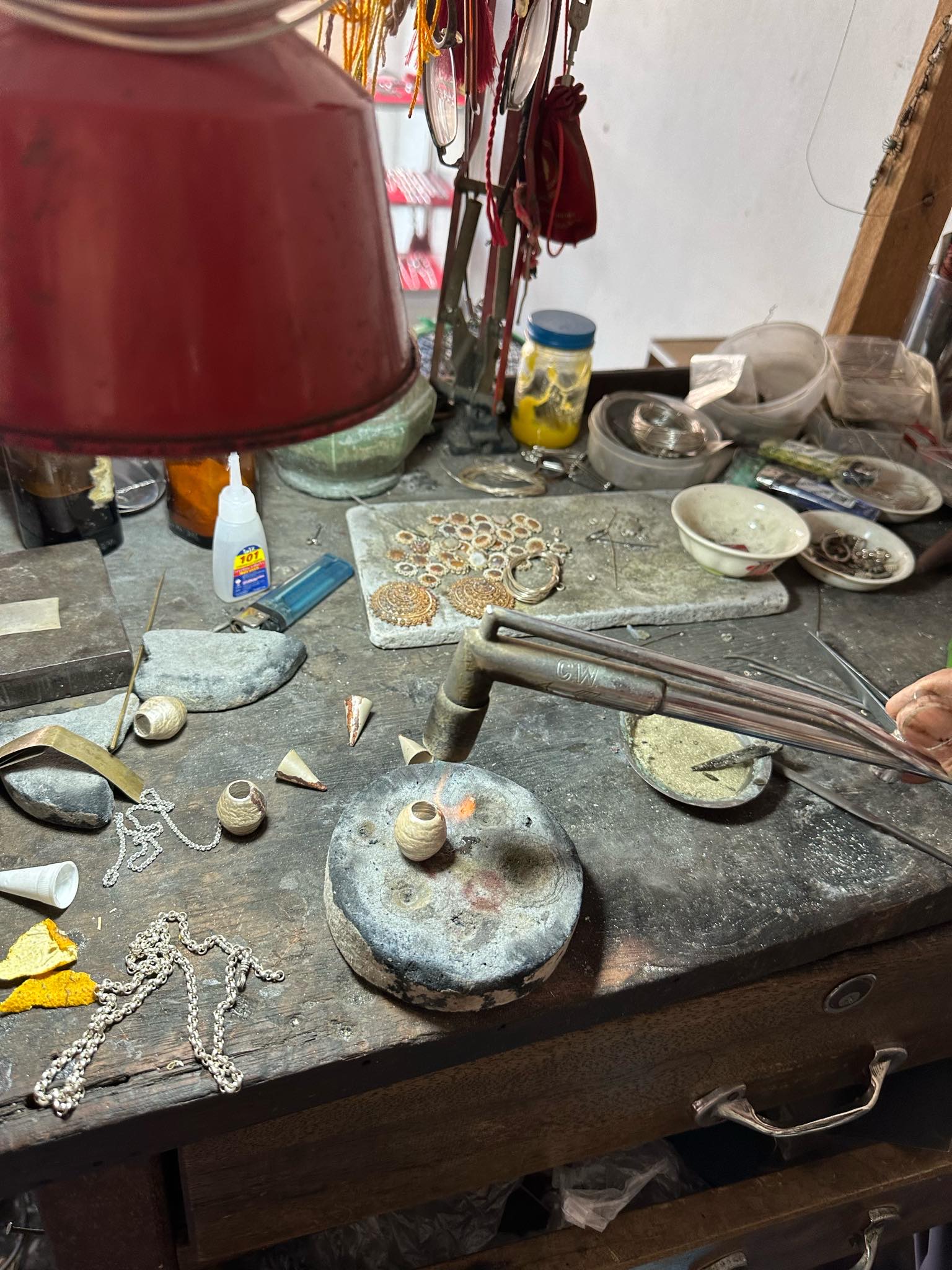 พรีออเดอร์ 10-15 วัน เครื่องประดับเงินแท้ ปิ่นปักผมหัวบัว ลายไทย