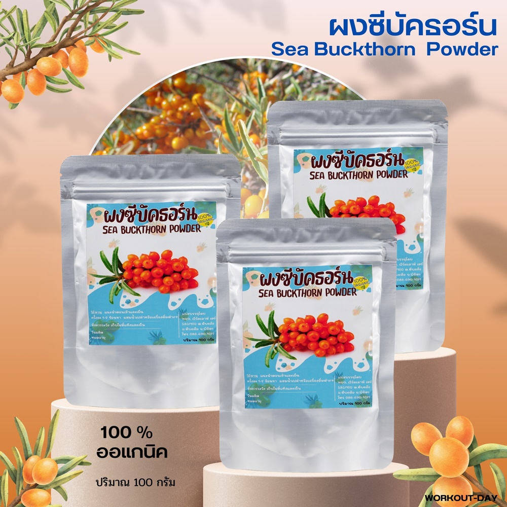ผงซีบัคธอร์น Sea Buckthorn ผลไม้สุดมหัศจรรย์