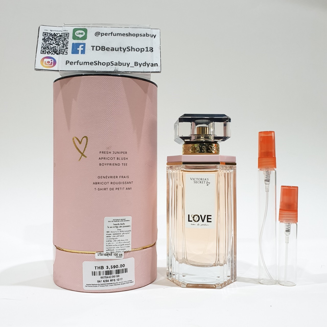 น้ำหอมแท้แบ่งขาย Victoria's Secret Love Eau de Parfum💕Travel Size #แบบทดลอง