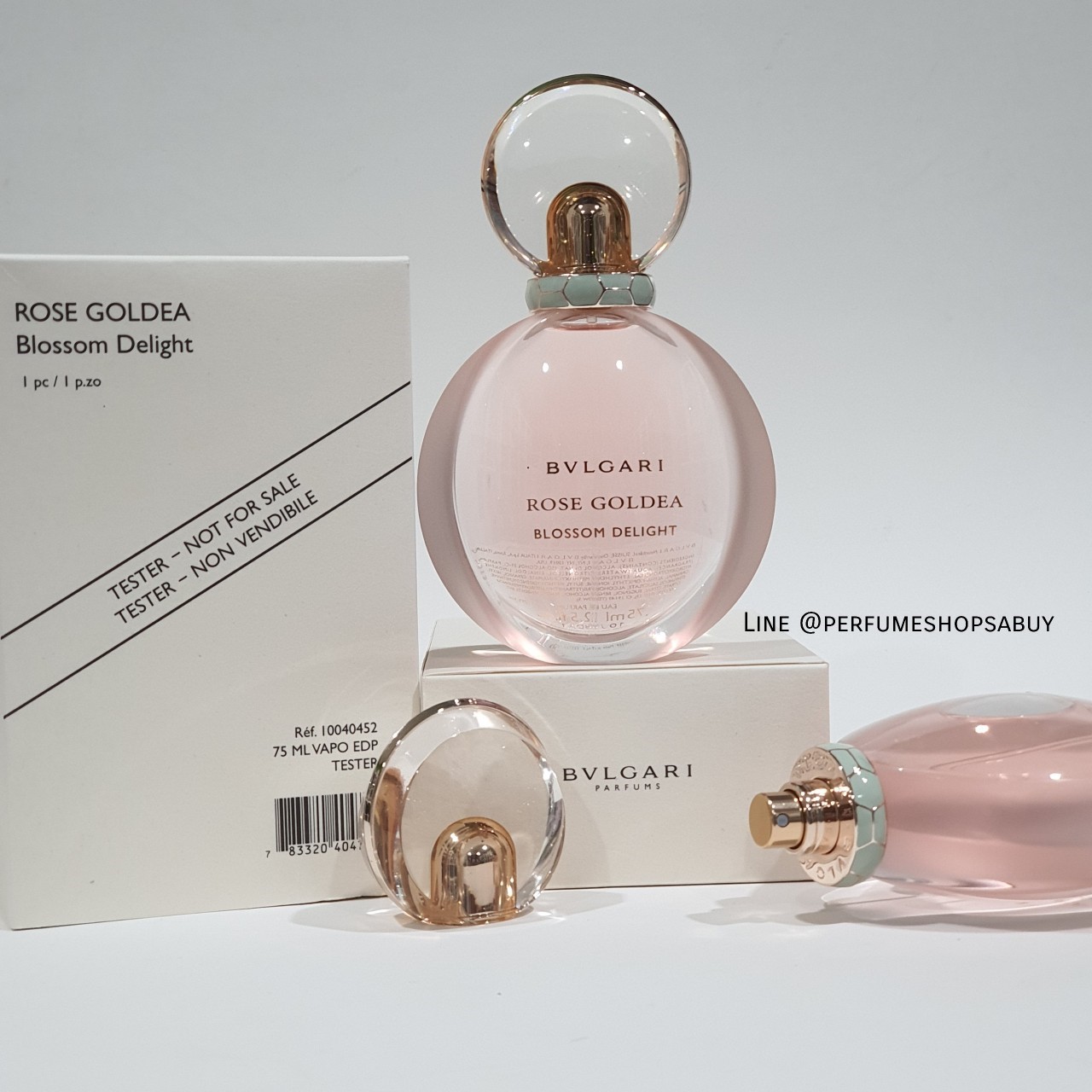 น้ำหอมแท้ Bvlgari Rose Goldea Blossom Delight Eau De Parfum 75ml กล่องเทสเตอร์