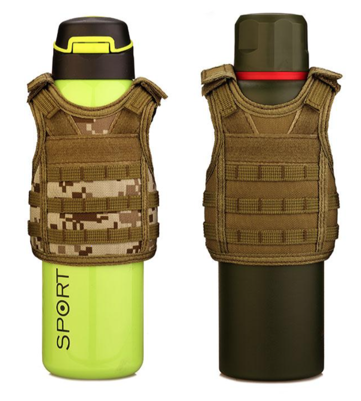 mini tactical vest สำหรับตกแต่งขวดน้ำ ขวดเบียร์