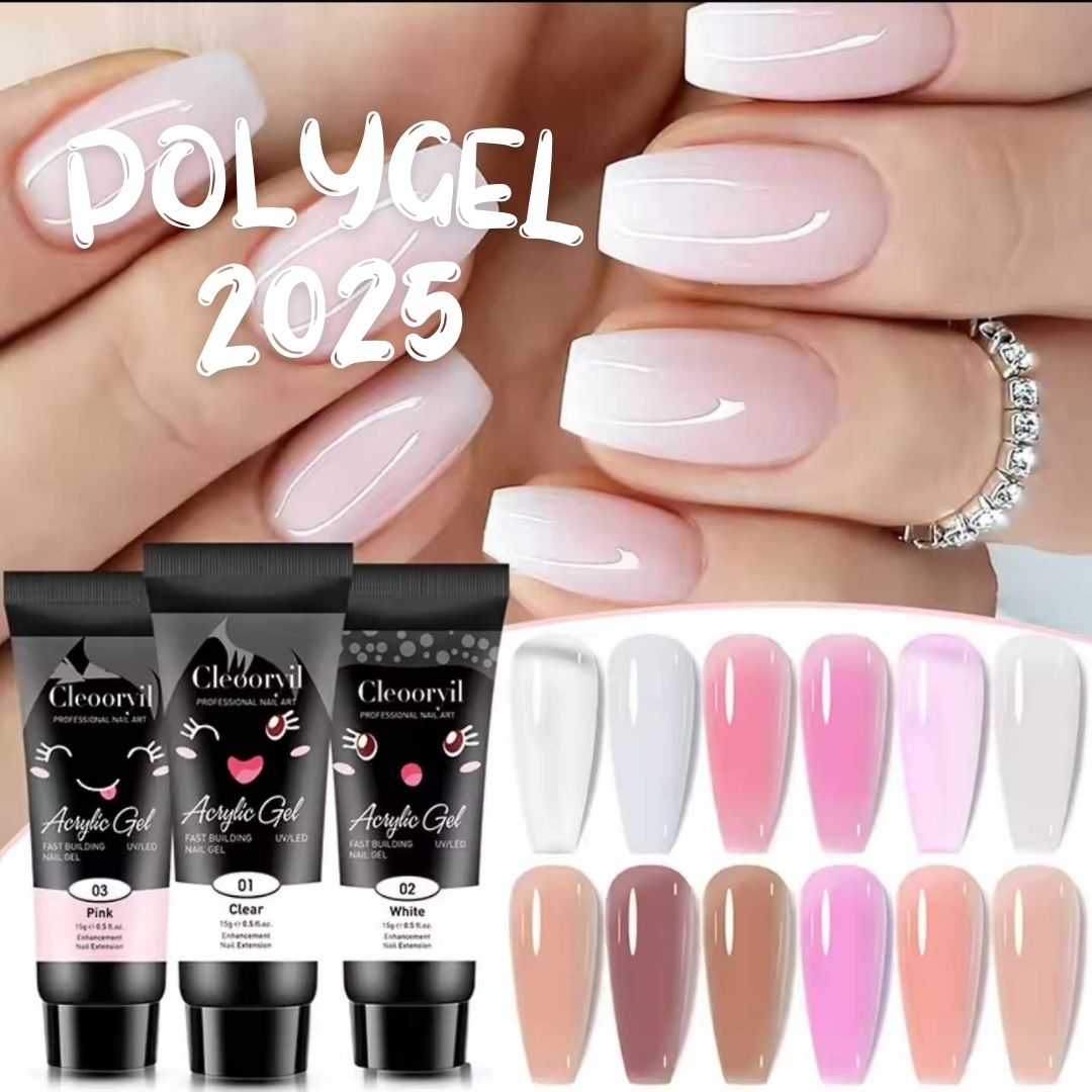 ใหม่2025!!! โพลี่เจล POLYGEL Acrylicgel เจลต่อเล็บ ขนาด15g