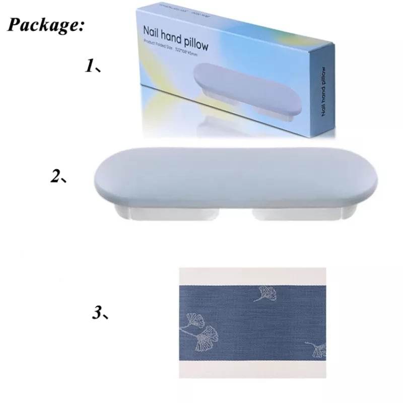 หมอนรองมือทำเล็บ หมอนรองแขน มีขาตั้งพับเก็บได้ พร้อมแผ่นรอง