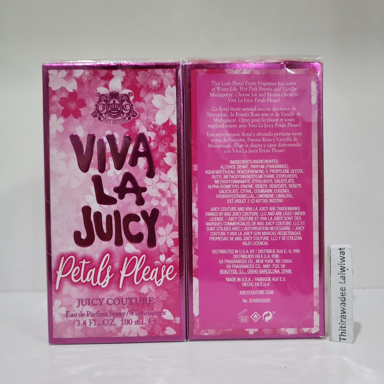 น้ำหอม Juicy Couture Viva La Juicy Petals Please 100ml กล่องซีล กล่องบุบ