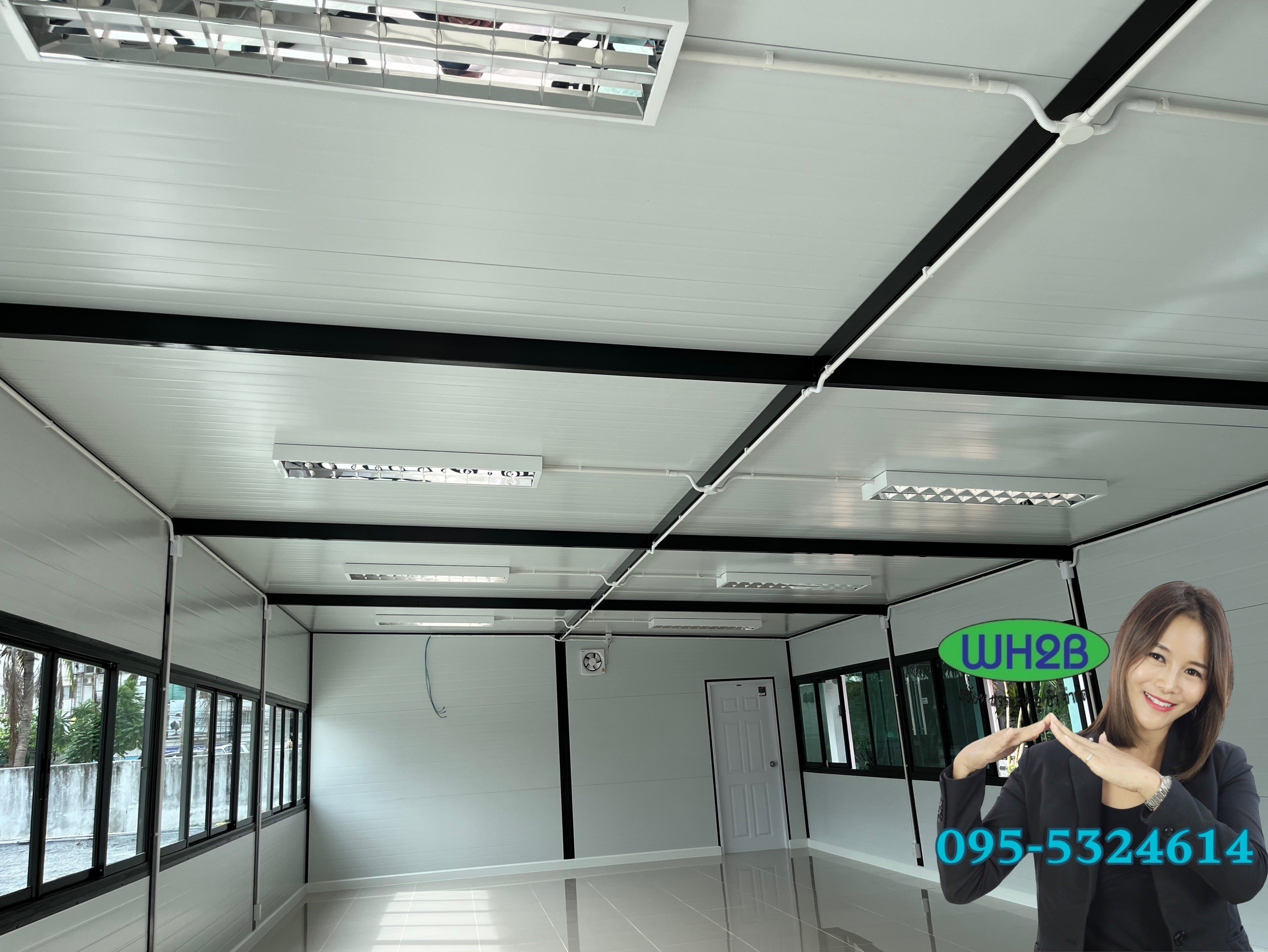 ออฟฟิศสำเร็จรูป ขนาด6.00x12.00 เมตร