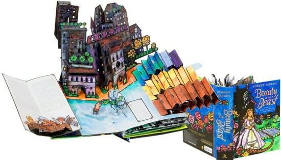 Beauty and the Beast: Pop-Up Book พร้อมส่ง RARE item Collectible pop up Hardback English By Robert Sabuda 9781847386328