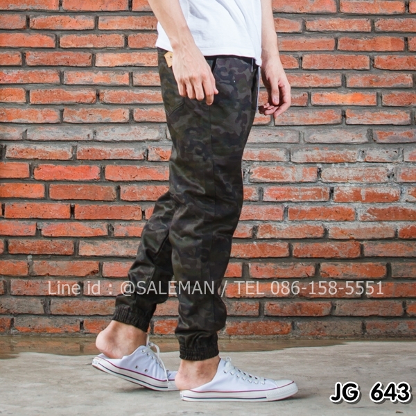 กางเกง jogger ลายทหาร JG643