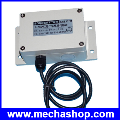 เครื่องตรวจวัดคุณภาพอากาศ ตรวจจับคาร์บอนไดอ๊อกไซด์ 4-20mA precision infrared carbon dioxide sensor transmitter protection CO2 (สินค้า Pre-Order)
