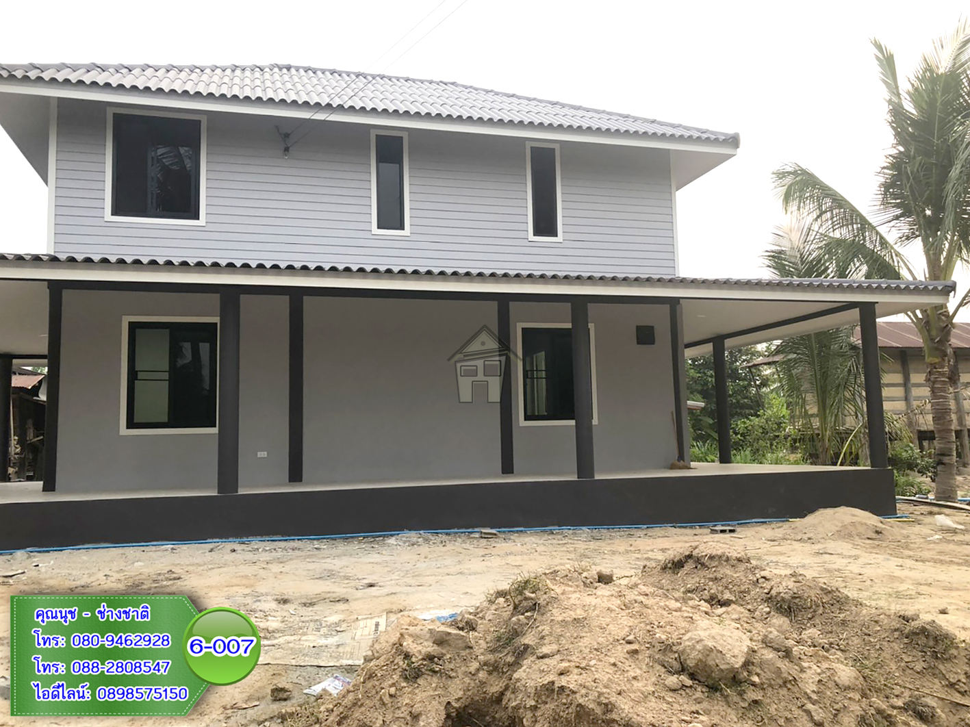 6-007 บ้านน็อคดาวน์ - บ้านหลังใหญ่ - ทรงปั้นหยา