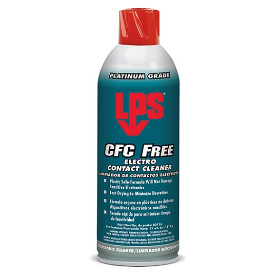LPS CFC Free Electro Contact Cleaner สเปรย์ทำความสะอาดหน้าสัมผัสไฟฟ้า ระเหยเร็ว ปลอดภัยต่อพลาสติก