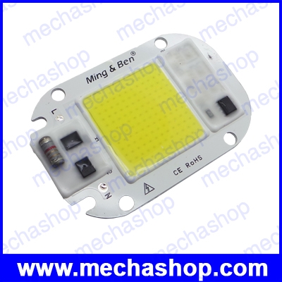 DIY LED สำหรับทำหลอดไฟ โคมไฟ ใช้ไฟ 220V โดยตรง Driver COB LED Lamp Chip Beads 20W 220V Input Smart IC Driver Cold White ต้องใช้ Heat Sinkระบายความร้อน