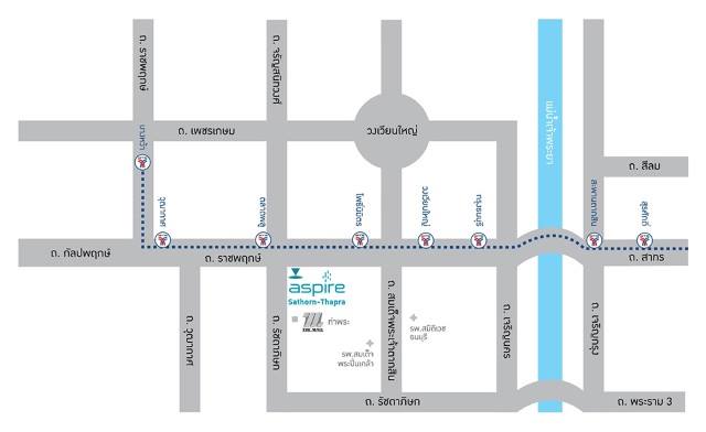 ขายดาวน์ คอนโด แอสปาย สาธร-ท่าพระ ติดบันไดรถไฟฟ้าBTSตลาดพลู ใกล้เดอะมอลล์ท่าพระ