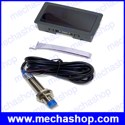 เครื่องนับจำนวนรอบ ตรวจจับความเร็วรอบ เครื่องวัดรอบด้วยพรอกซิมิตี้ตรวจจับโลหะ(ไม่ใช้แม่เหล็ก) LED Tachometer 9999 RPM Speed Meter จอสีฟ้า +Proximity Switch Sensor NPN 12V ตรวจจับโลหะ