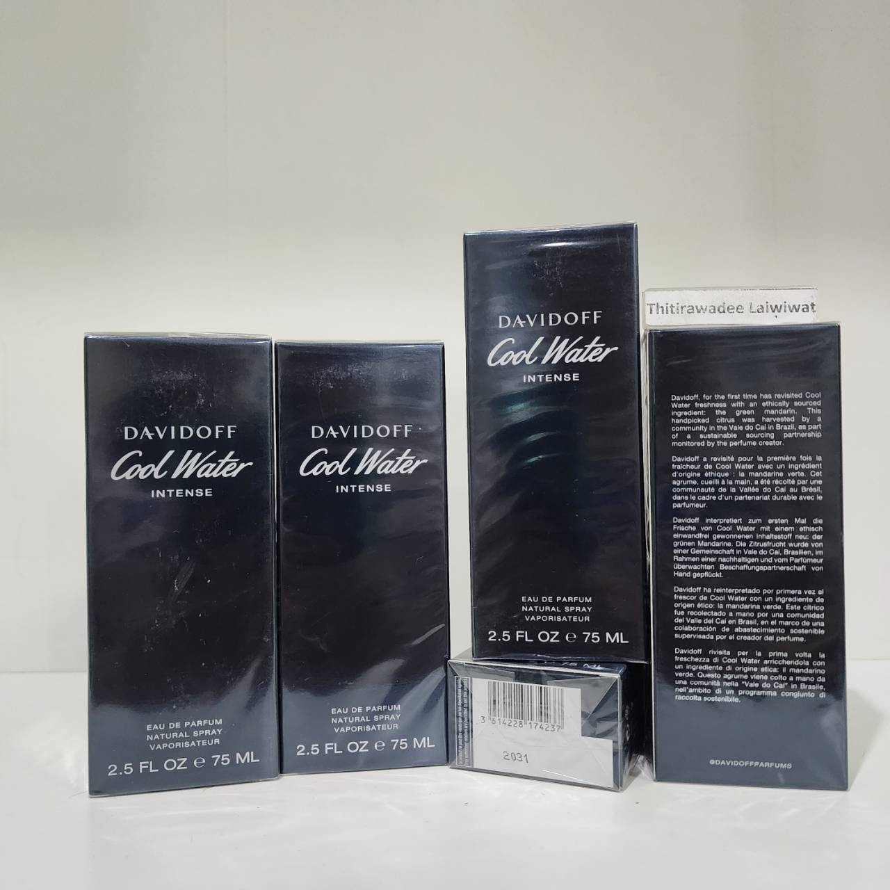 น้ำหอมแท้ Davidoff cool water intense 75ml. กล่องซีล