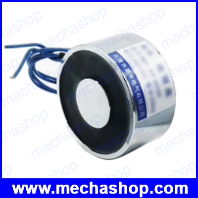 แม่เหล็กไฟฟ้าดูดยกโลหะ โซลินอยด์ดูดโลหะ อิเล็กโตแมกเนติก P40/20 24VDC 40mm 25kg 44LB Holding Electromagnet Lift Solenoid