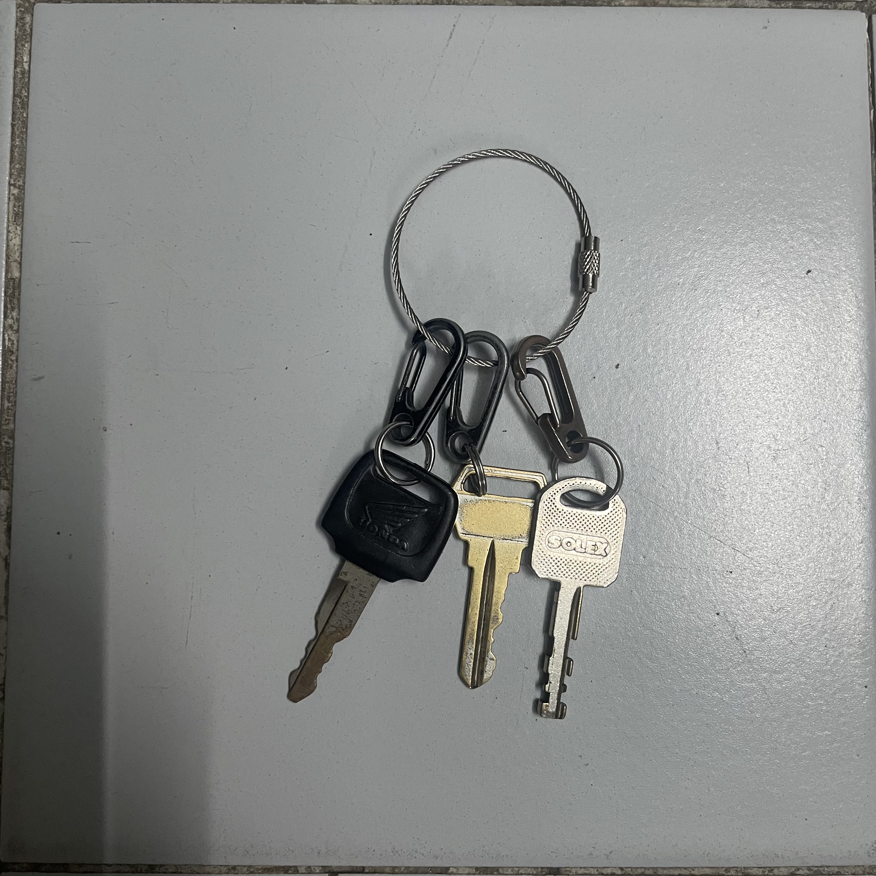 ห่วงสลิง,สายสลิง,พวงกุญแจ ขนาด 1.5 mm. ยาว 15 cm.