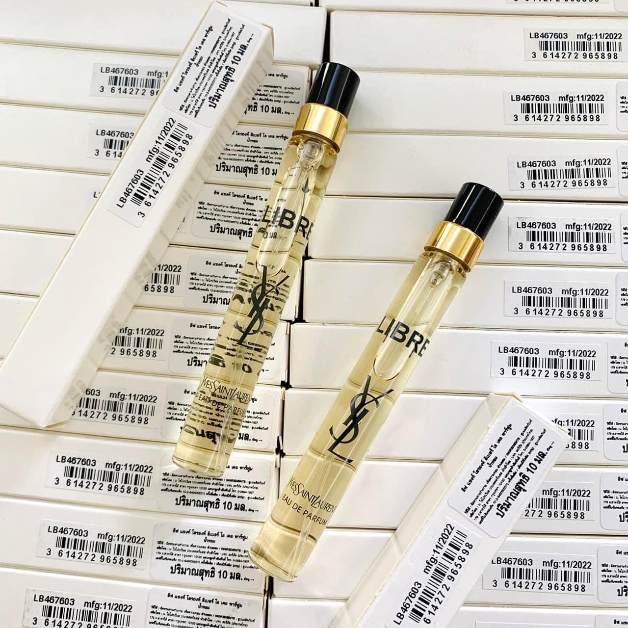 น้ำหอมจิ๋วมินิ YSL Libre EDP 10ml หัวสเปรย์ มีกล่องป้ายไทย ( Mini Perfume น้ำหอมขนาดพกพา) น้ำหอมจิ๋วมินิแบบทดลองแบบสเปรย์ พกพาก็สะดวกใช้ฉีดตามจุดชีพจร