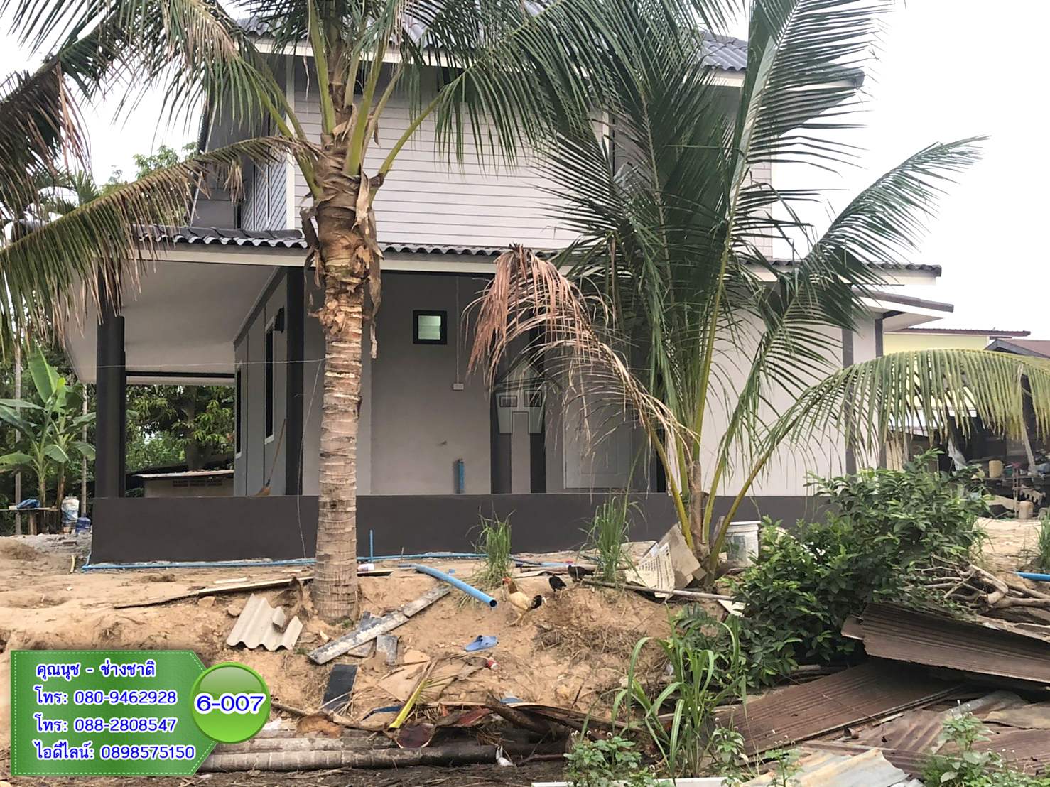 6-007 บ้านน็อคดาวน์ - บ้านหลังใหญ่ - ทรงปั้นหยา