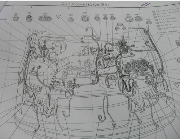 หนังสือ วงจรไฟฟ้า (wiring diagram) รถยนต์ TOYOTA CROWN HARDTOP SEDAN ก่อนปี 99 เครื่องยนต์ 1G-GPE