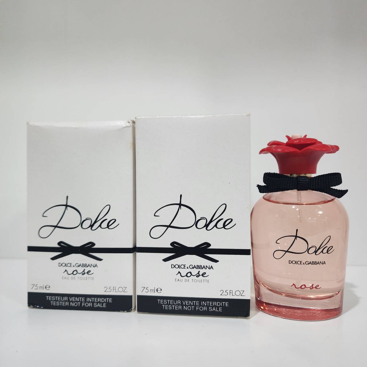 น้ำหอมแท้ D&G Dolce & Gabbana Dolce Rose Eau de Toilette 75ml กล่องเทสเตอร์