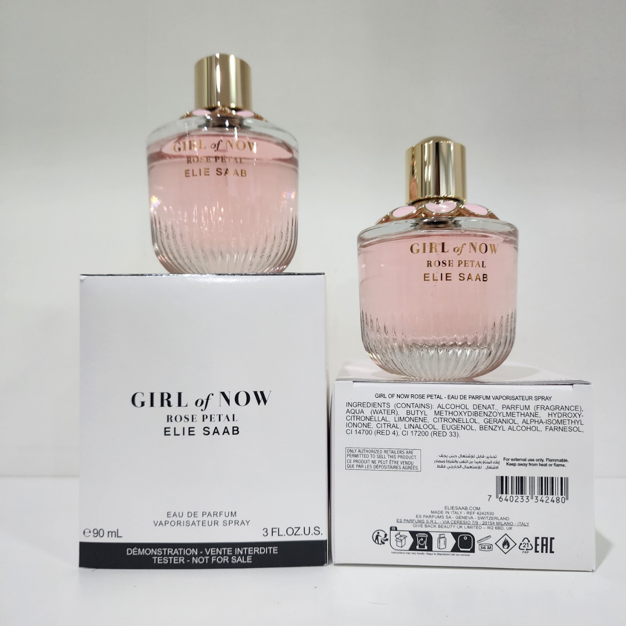 น้ำหอมแท้ Elie Saab Girl of Now Rose Petal 90ml กล่องเทสเตอร์