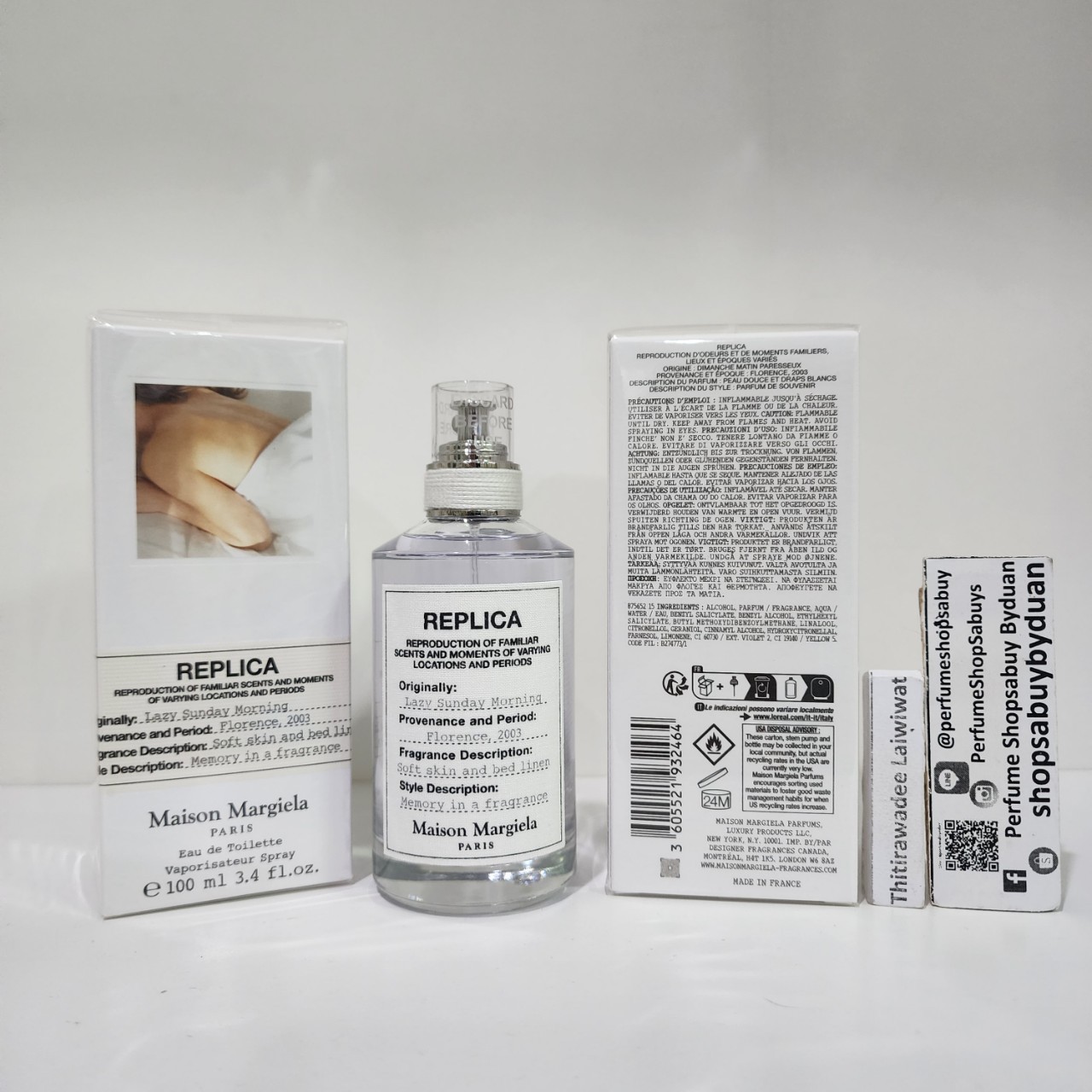 น้ำหอมแท้ Maison Margiela Replica Lazy Sunday Morning 100ml กล่องซีล
