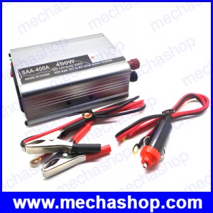 อินเวอร์เตอร์ โซล่าเซลล์ ขนาด400Watt Solar power inverter SAA-400A 400W เครื่องแปลงไฟ 12VDC เป็นไฟฟ้าบ้าน 220VAC/50Hz