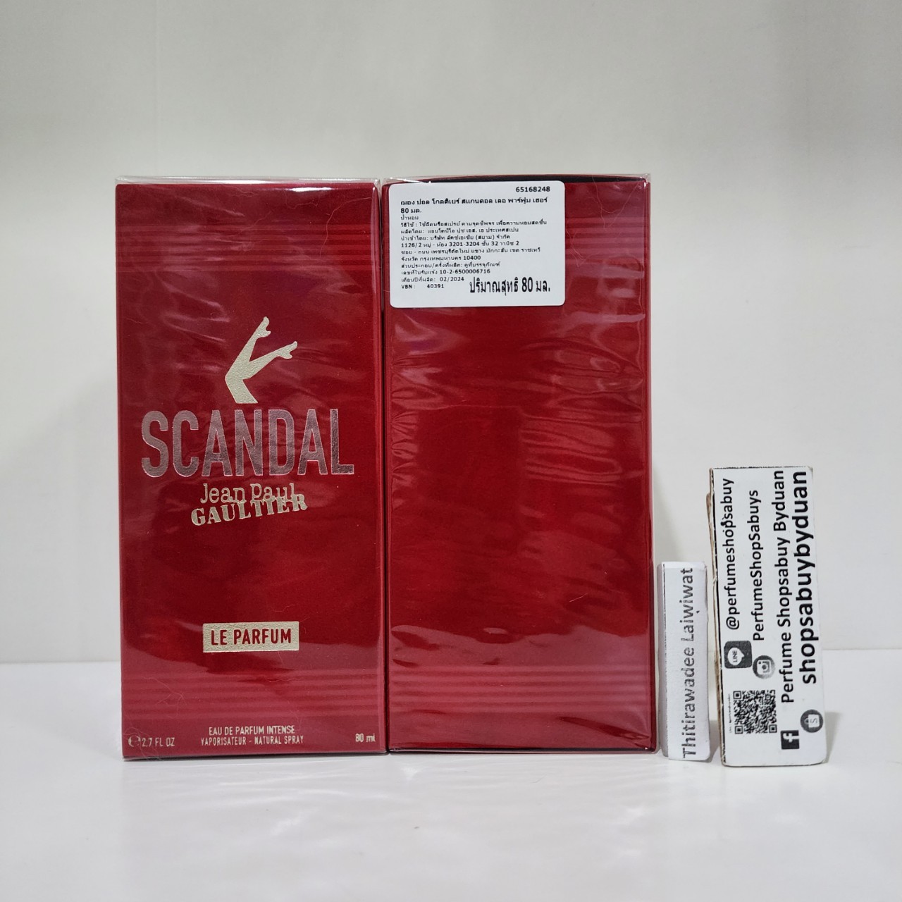 น้ำหอมแท้ Jean Paul Gaultier Scandal Le Parfum EDP Intense 80ml กล่องซีลป้ายไทยผลิต 02/2024