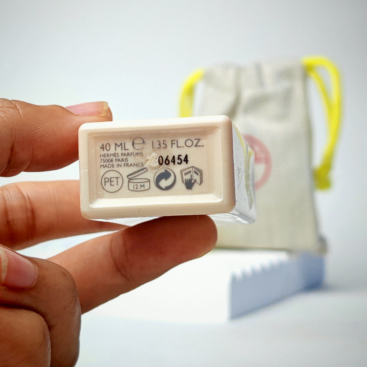 น้ำหอมจิ๋วมินิ Hermes Twilly d'Hermes Ginger EDP Set 7.5ml+Body Lotion 40ml (หัวแต้ม +ถุงผ้า )