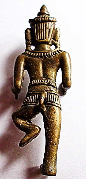 พระนารายณ์ เนื้อสัมฤทธิ์เก่า ขนาดห้อยบูชา