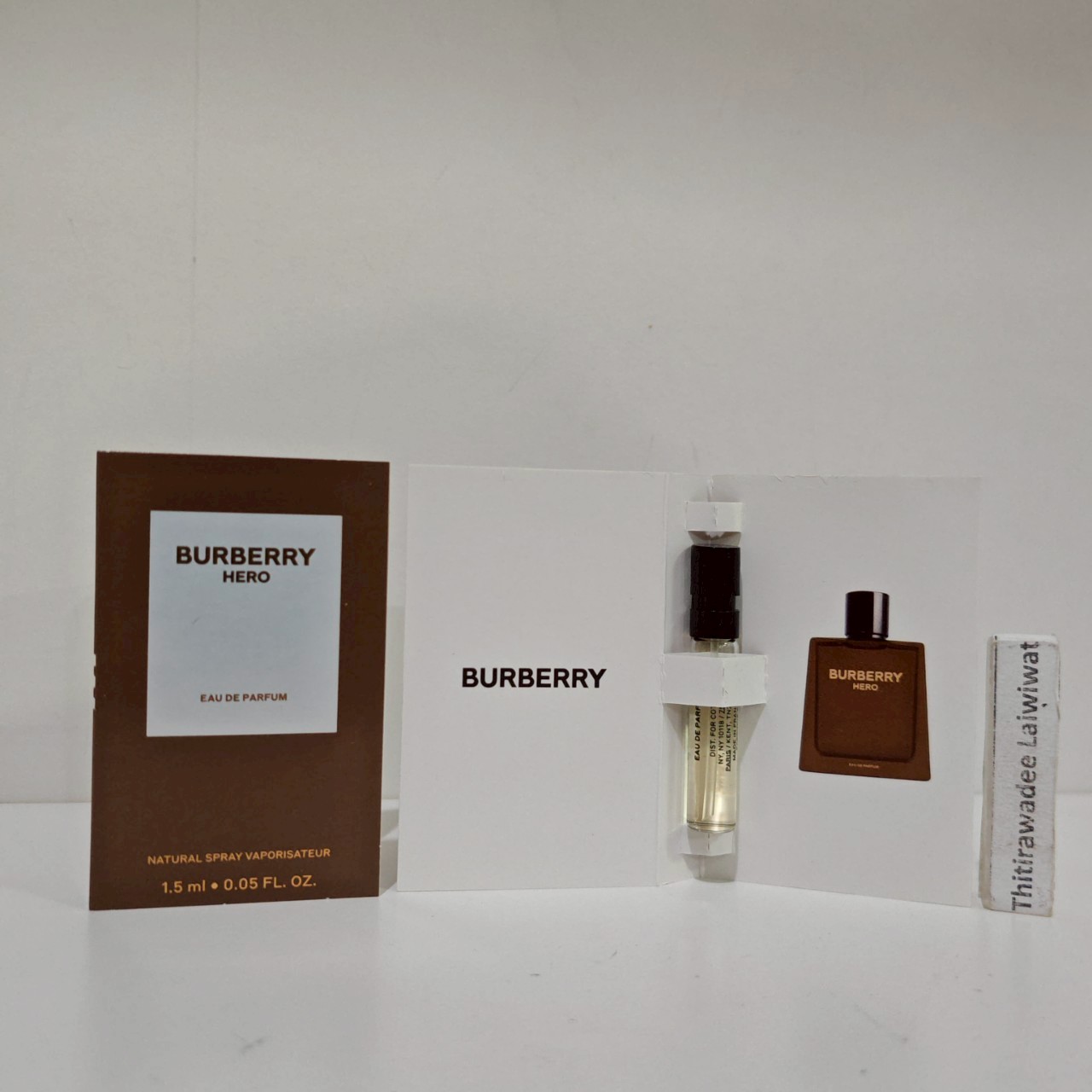 น้ำหอมไวออลหลอดทดลอง Burberry Hero EDP 1.5ml Spray Sample Vial แบบหลอดทดลอง น้ำหอมไวออลแบบหลอด