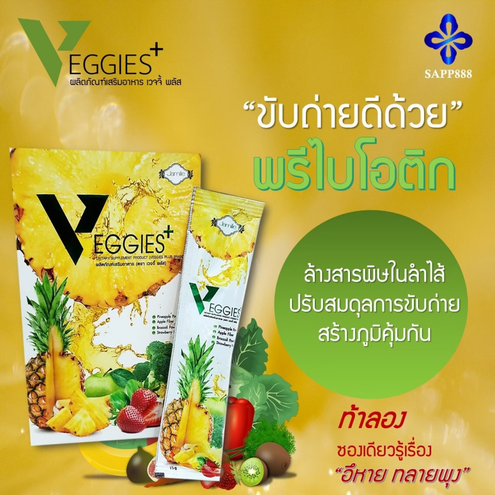 เวจจี้พลัส VEGGIES+ ดีท็อกซ์ ควบคุมน้ำหนัก