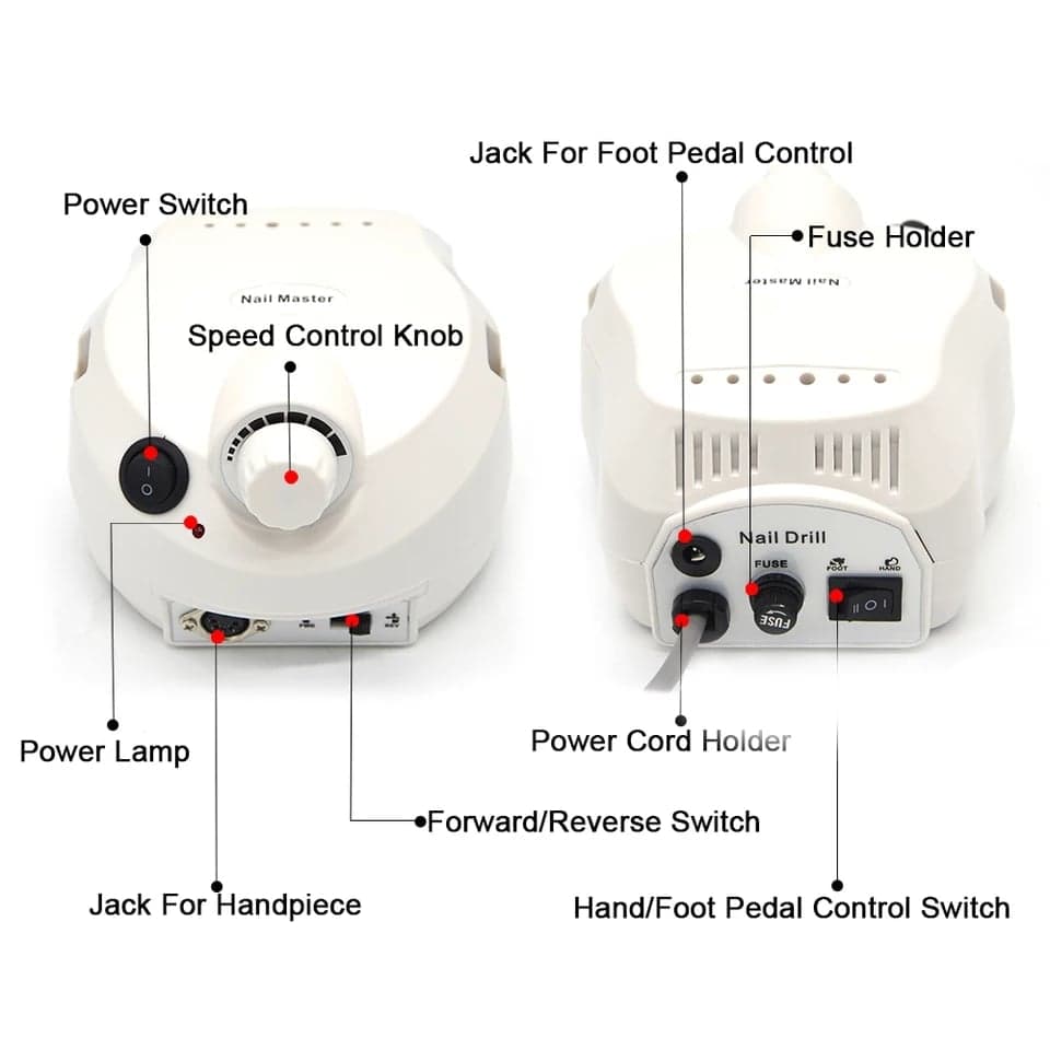 เครื่องเจียเล็บไฟฟ้า ควบคุมได้ทั้งเท้าและมือ