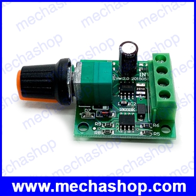 ควบคุมดีซีมอเตอร์ ควบคุมความเร็วมอเตอร์ 2V-12V 2A PWM Motor Speed Control Switch Controller