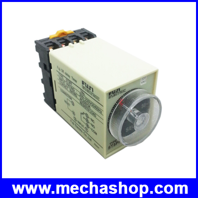 เครื่องหน่วงเวลา ตั้งเวลาแบบอนาล็อก พร้อมฐาน AC220V Power Off Delay Timer Time Relay 0-60S ST3PF With Base