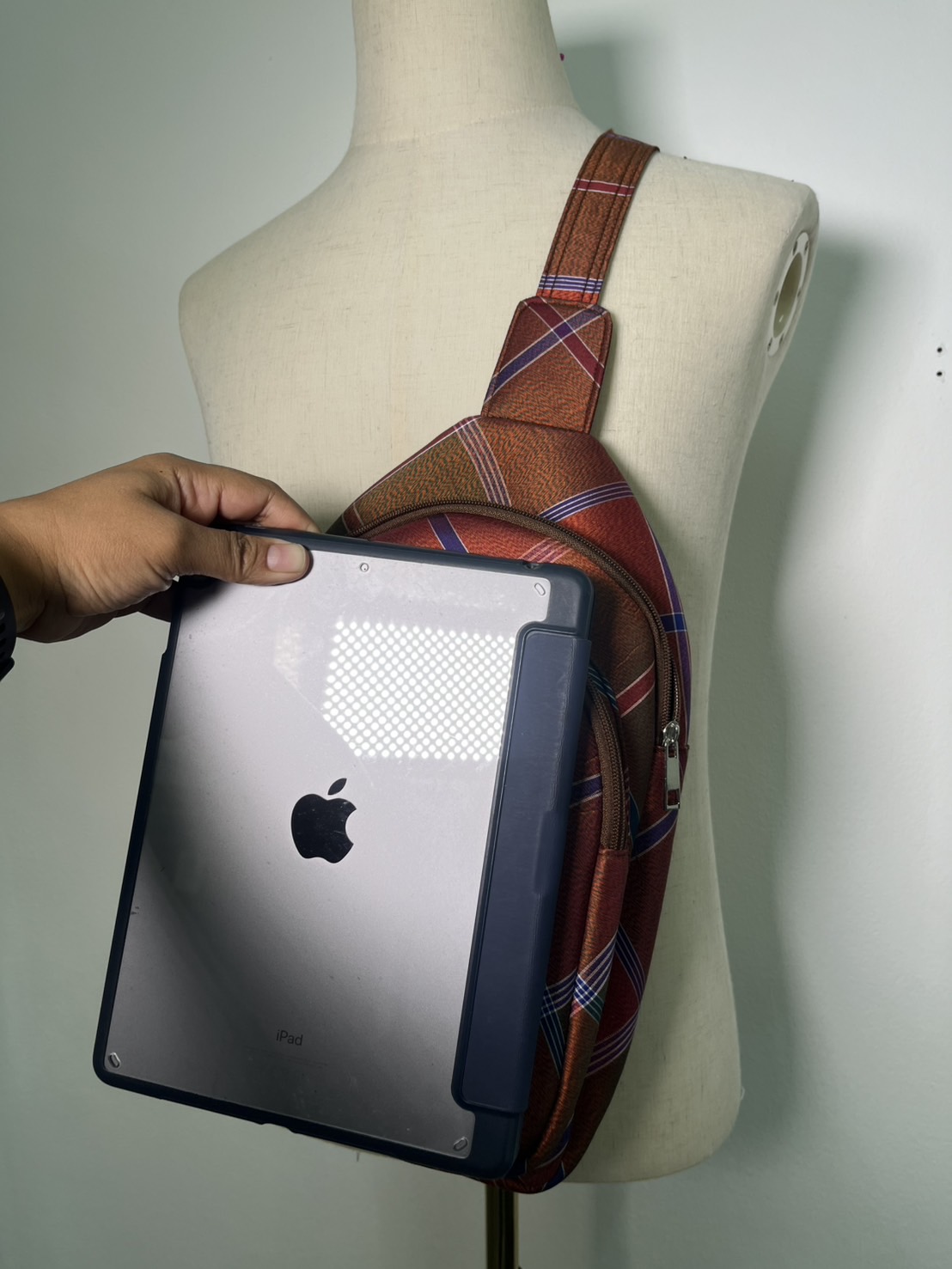 สั่งตัด กระเป๋าเป้คาดอก ขนาด 8x13นิ้ว (ไม่รวมผ้า) รหัส GO-26