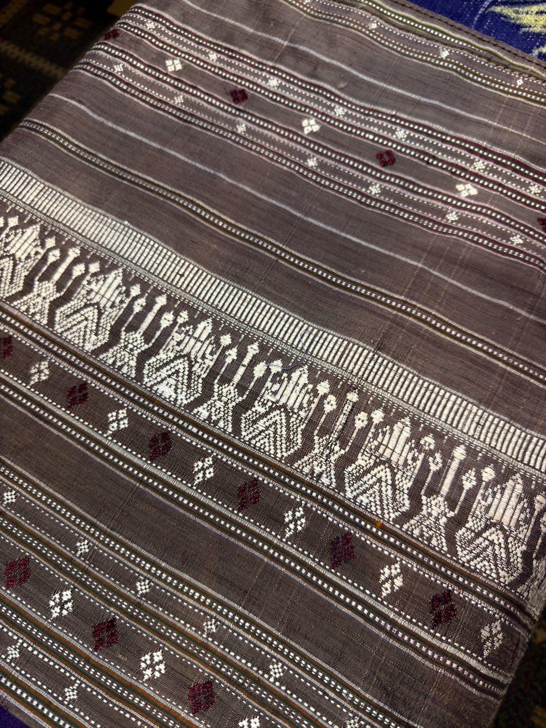 ซิ่นจกขิดไหม ขนาด1x2เมตร สีม่วง รหัส R4F-155-1204683