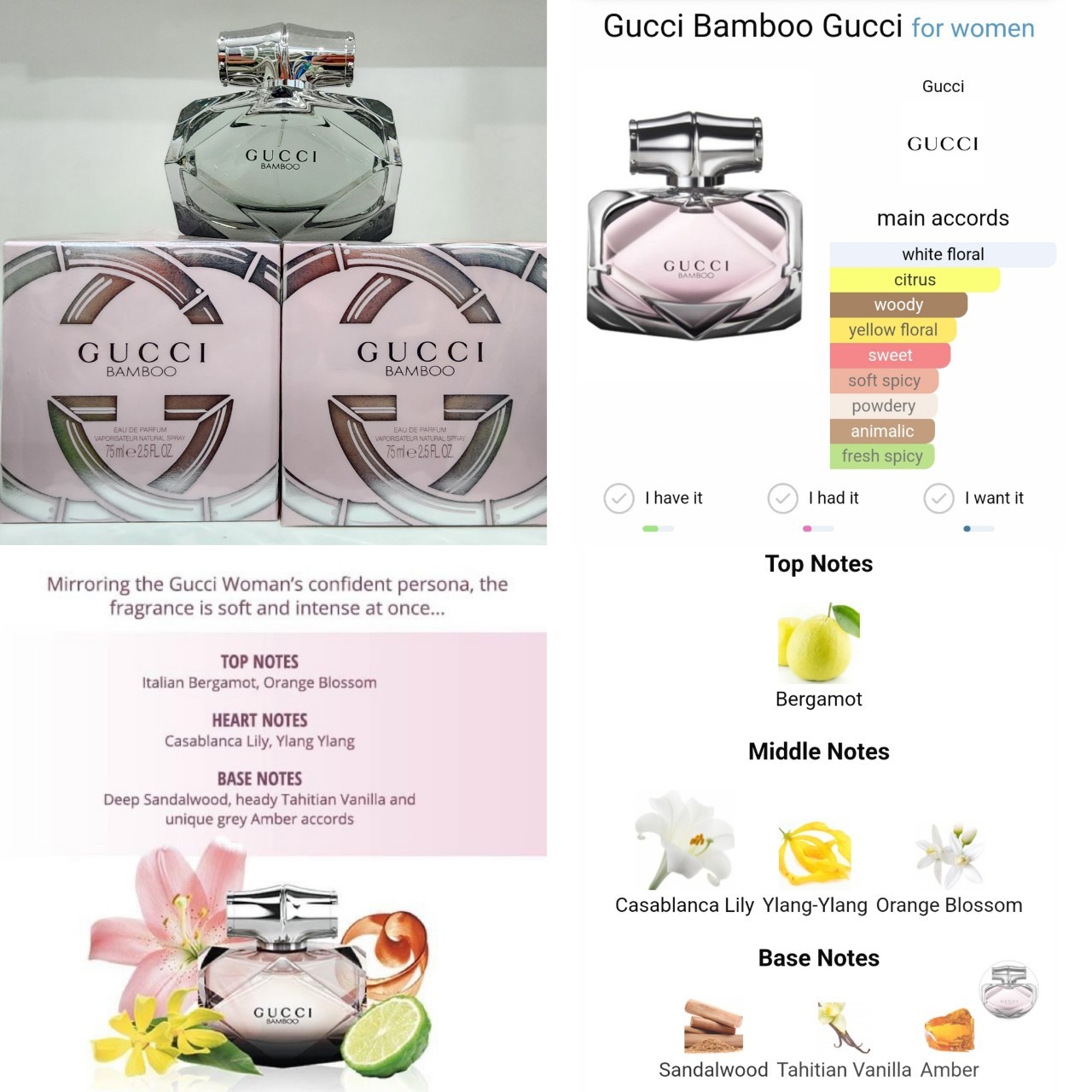 น้ำหอมแท้แบ่งขาย Gucci Bamboo EDP 💕Travel Size แบบทดลอง