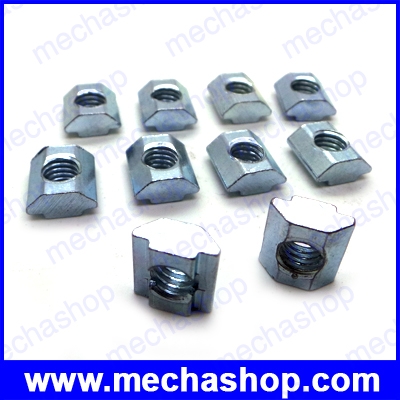 (10ตัว) น๊อตสำหรับอลูมิเนียมโปรไฟล์ M8 Sliding Nut Aluminum profile Slot Zinc Coated Plate Aluminum connector