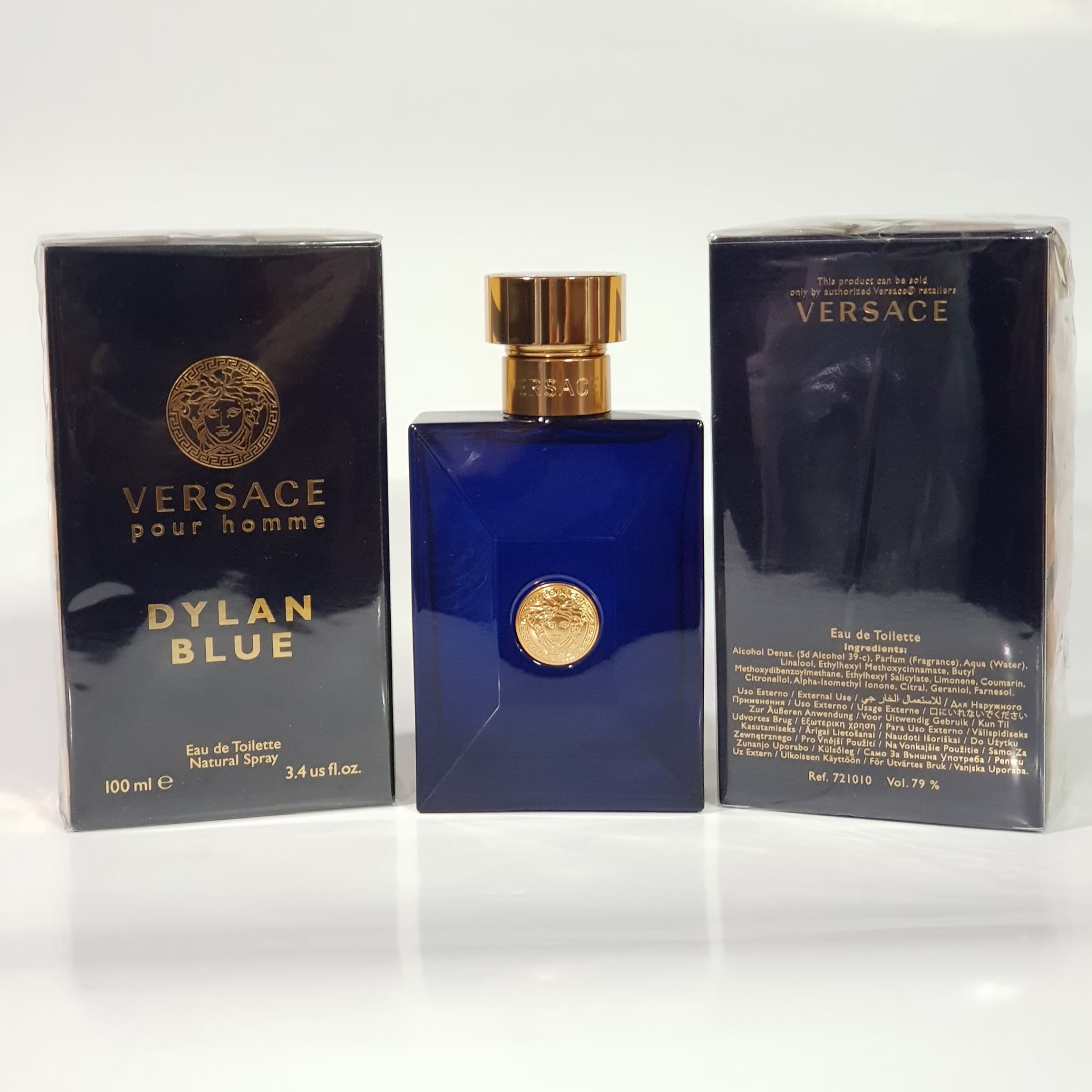 น้ำหอมแท้ Versace Dylan Blue Pour Homme EDT 100ml กล่องซีล