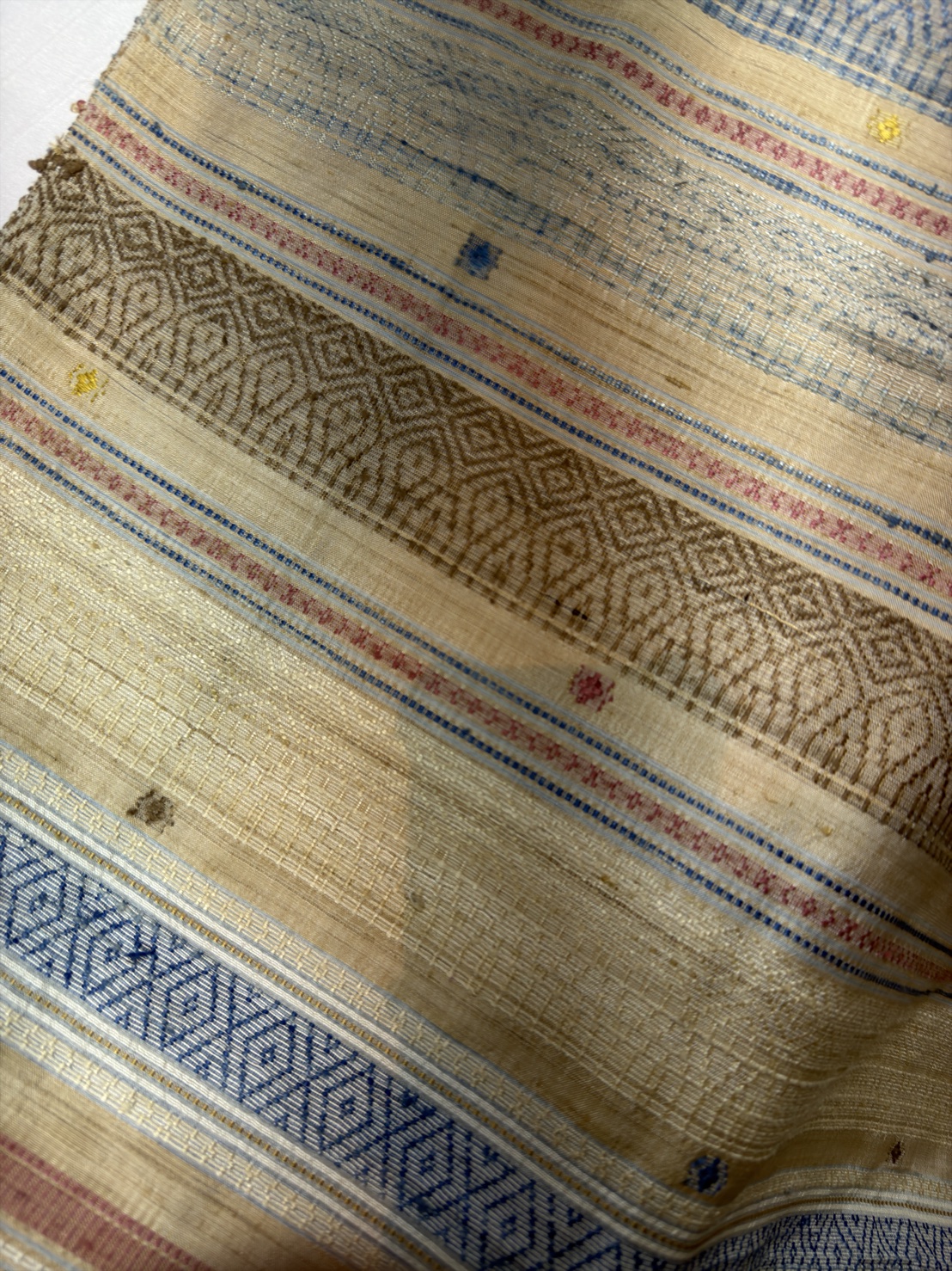 ซิ่นขิดไหม ขนาด1x3.5เมตร สีน้ำเงิน รหัส R4F-155-12468151