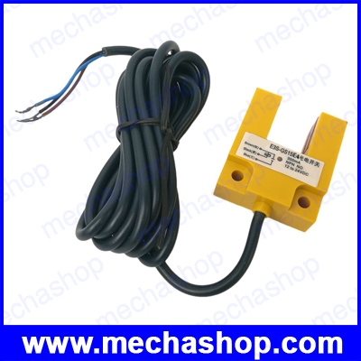 เซนเซอร์ก้ามปู E3S-GS15E4 groove photoelectric switch photoelectric sensor 3 wire NPN-NO 10-30VDC ร่องกว้าง 15mm