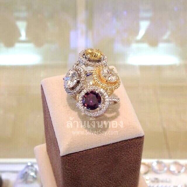 แหวนเพชรสวิสซ้อนไขว้สี่แถว/ไมโครเซต
