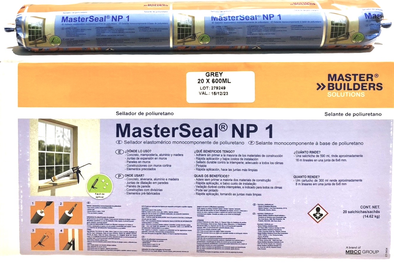 Masterseal NP1 (PU Sealant) กาวโพลียูรีเทรน สำหรับผนังคอนกรีต วัสดุยาแนวเชื่อมรอยต่อประเภทโพลียูรีเทน หรือ พียูซีลแลนท์
