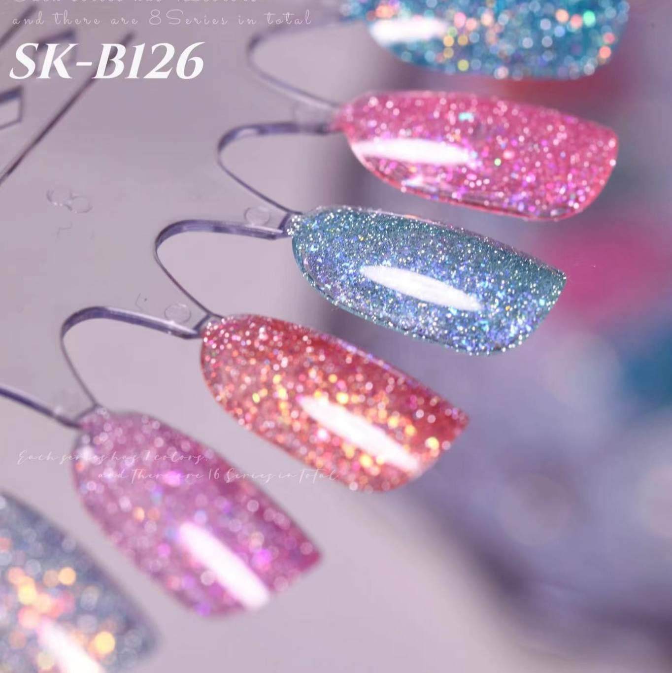 6สี/เซต สีเจลแฟลช สีเจลทาเล็บFlash ขนาด15ml พร้อมชาร์ตสี!!