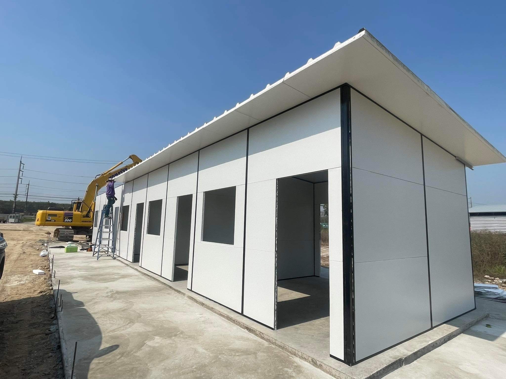 บ้านพักคนงาน บ้านพักพนักงาน ขนาด 3.60x18.30 เมตร ระยอง