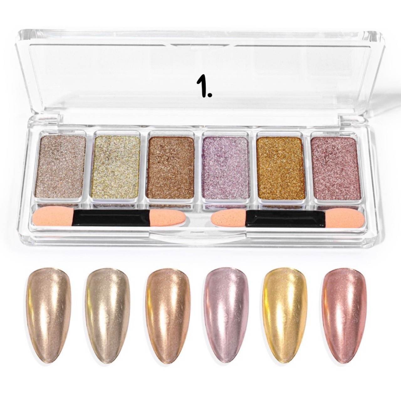 ผงขัดเล็บ ผงออโรร่า Magic Powder ผงขัดเงาเล็บ ผงกระจกอัดแข็ง