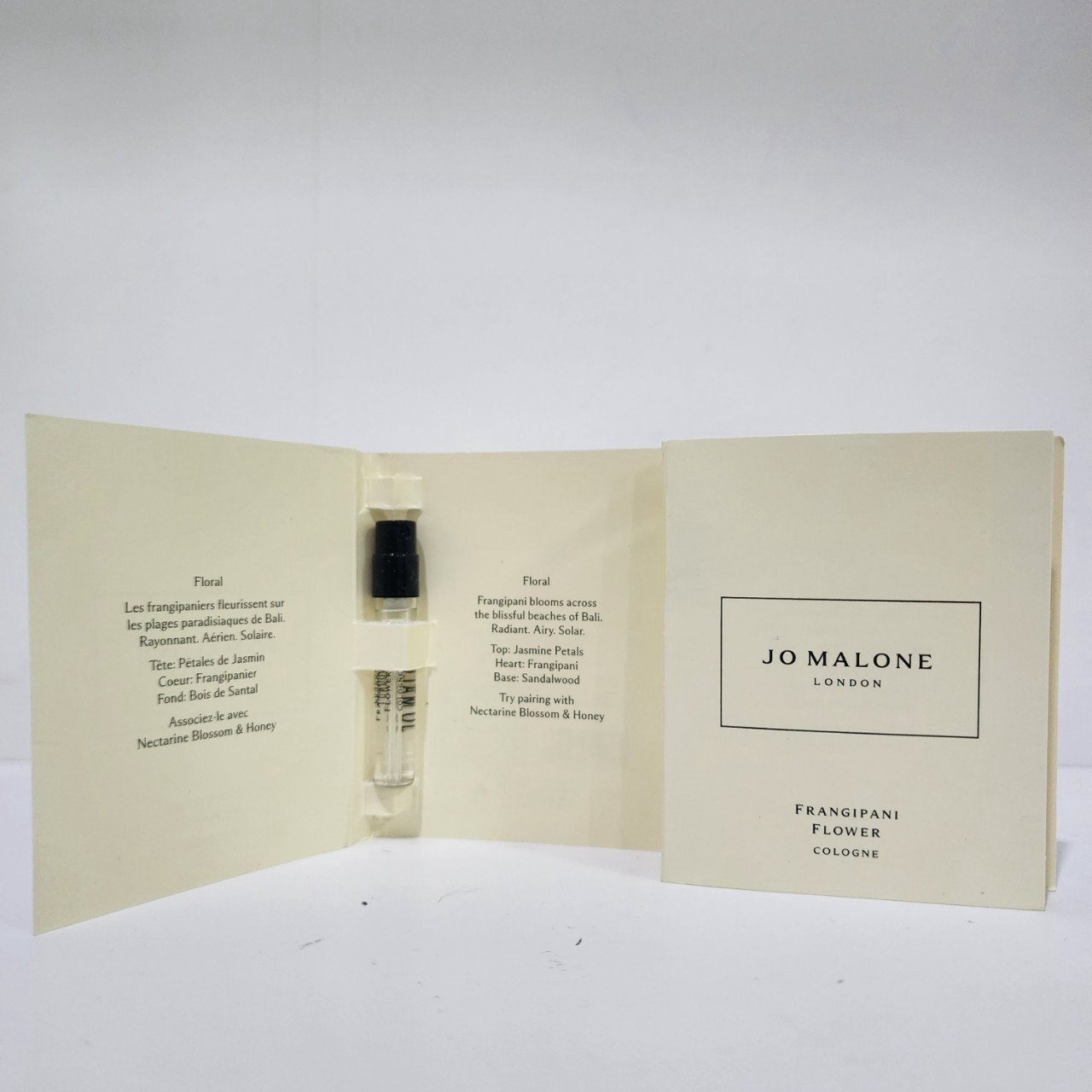 น้ำหอมไวออลหลอดทดลอง Jo Malone Frangipani Flower 1.5ml Spray Sample Vial แบบหลอดทดลอง น้ำหอมไวออลแบบหลอด