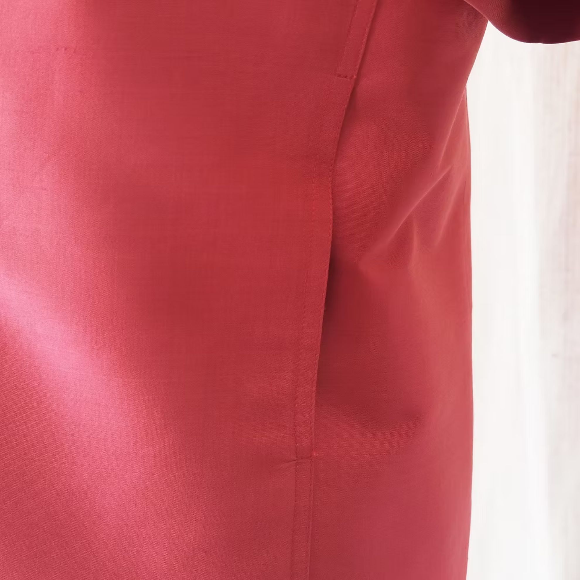 เสื้อสูทซาฟารี แขนสั้น ไหมสีพื้นเนื้อเรียบ | ตัดเย็บตามรูปร่าง | เลือกสีผ้า ส่งไซส์ได้