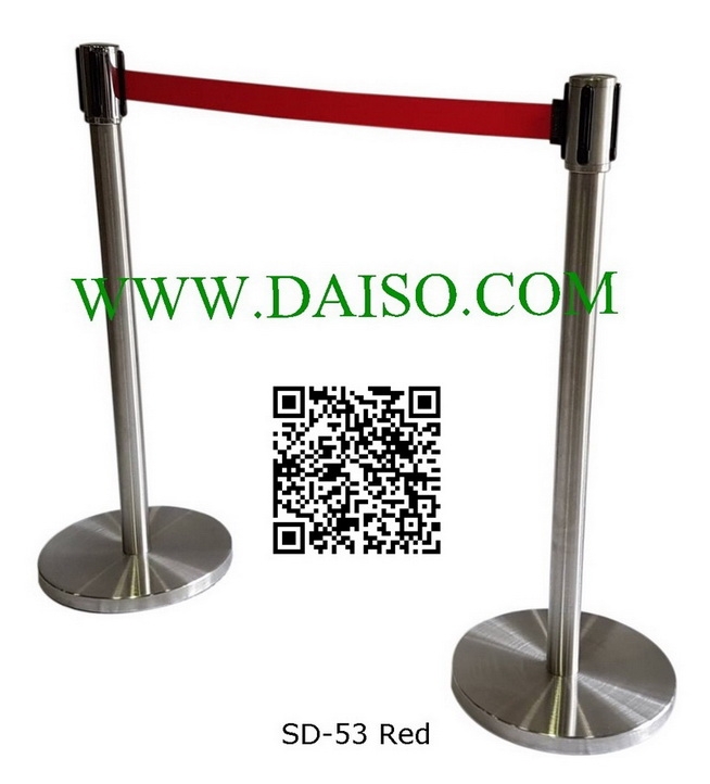 จำหน่ายเสากั้นทางเดินสแตนเลส เสาคิว เสากั้นบริเขต